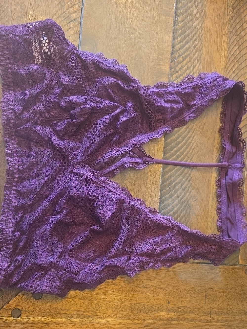 Victoria's Secret Deep Purple Lace Bralette